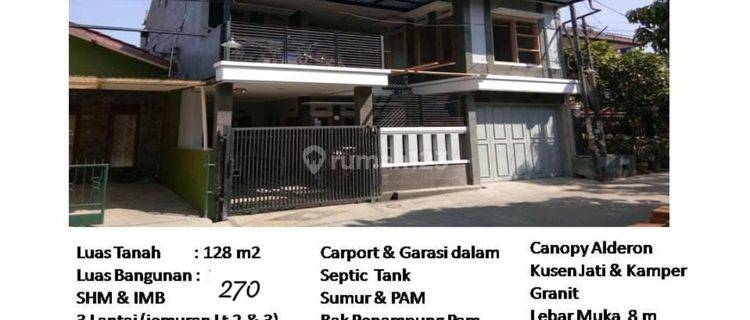 Rumah 3 Lantai di Mengger Sayap Batununggal Mochamad Toha bandung 1