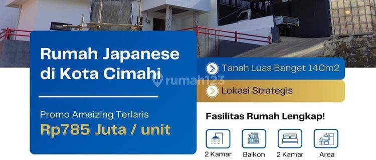 Rumah di Kolonel Masturi Kota Cimahi dkt Cipageran 2 Lantai 1