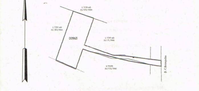 Tanah di Jl Cihampelas 1600 m² SHM harga bawah NJOP 1