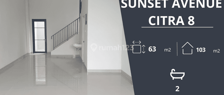 Dijual Ruko Sunset Avenue Citra 8, Citra Garden City, Jakarta Barat. View Danau, Ukuran 4,5x14, Lokasi Ramai 1