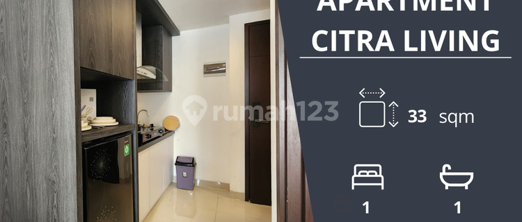 Dijual Disewakan Apartment Citra Living 1 BR Furnished, Citra Garden 7, Kalideres, Jakarta Barat 1