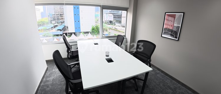 Kantor Unit Furnished 4 Pax di Sinarmas Land Thamrin Dekat MRT 1