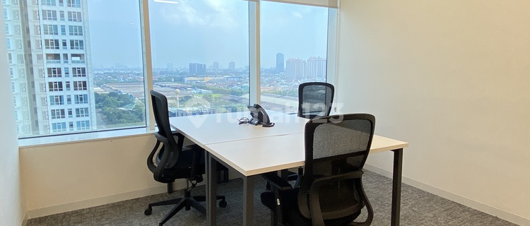 Kantor Unit Furnished 4 Pax di Kensington Jakarta Dekat Mall 1