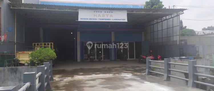 Gudang kantor mess cipondoh tangerang strategis akses truk fuso 1