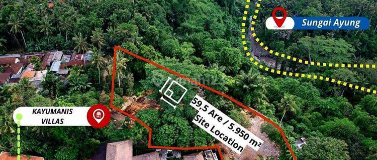 Tanah Lokasi Premium View Sungai Dan Hutan Di Sayan Ubud Sebelah Villa Kayu Manis  1