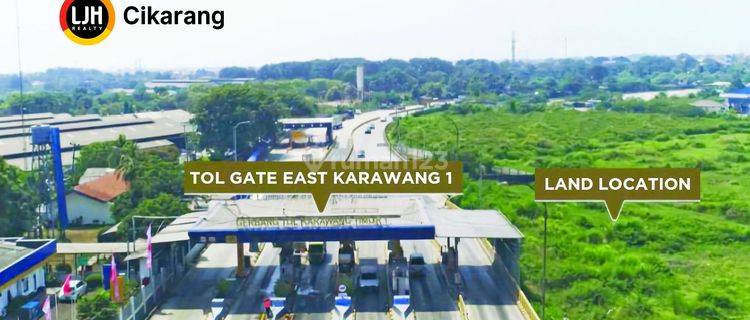 Dijual Kavling Industri Sebelah Gerbang Tol Karawang Timur 1