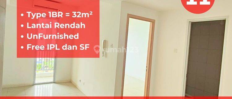 Sewa 1br Tower B Apartemen Bassura Bougenville Unfurnished 1