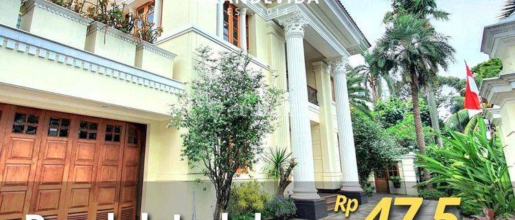 DIJUAL CEPAT RUMAH PONDOK INDAH : UNIT POJOK,  MEWAH, 2 LANTAI FULL MARBLE, LOKASI STRATEGIS DEKAT PIM, NEGO SAMPAI JADI 1