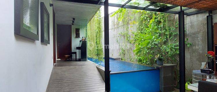 Rumah Senopati Kebayoran Baru Jaksel Desain Tropical Ada Pool 1