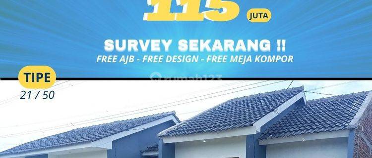 Promo harga spesial jual murah rumah free design strategis 1