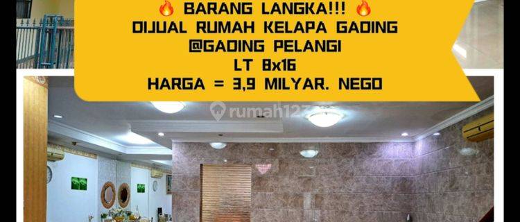 Barang Langka Rumah Di Gading Pelangi Gading Residence 8X16 1