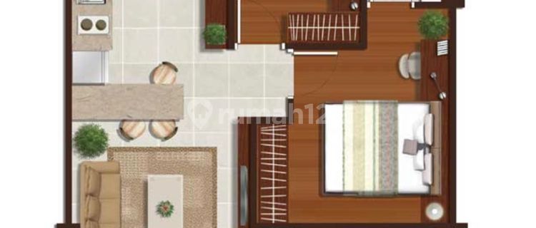 Apartemen Metro Park Residence Kedoya 53m2 2br Furnished Bagus 1