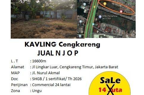 Dijual Tanah Kavling Cengkareng Jakarta Barat 1