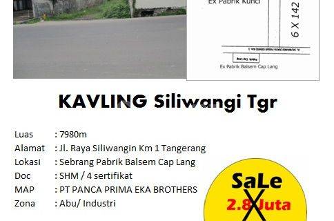 Jual Tanah Kavling di Jalan Siliwangi Tangerang 1