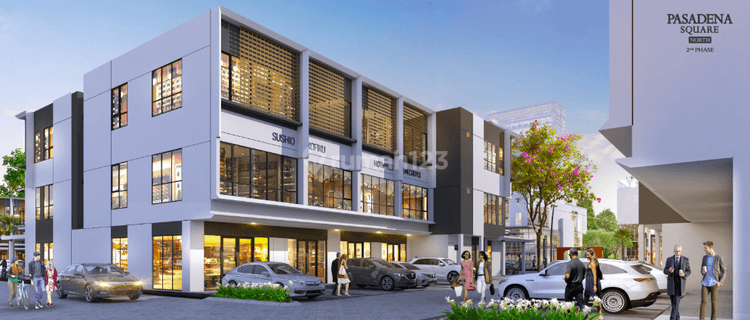 TERBARU RUKO PASADENA SQUARE NORTH TAHAP 2 MODEREN FACADE DESIGN GADING SERPONG  1