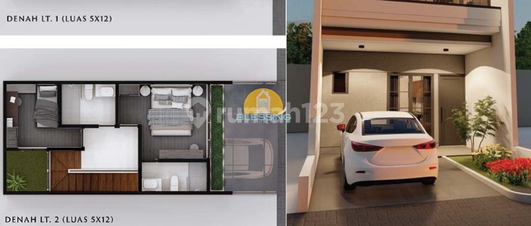 Dijual Rumah Baru Inden Siap Bangun di Kuala Mas 1