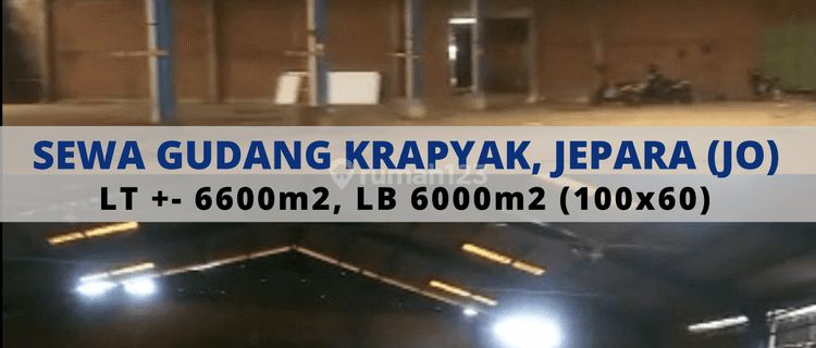 Disewakan Gudang Krapyak Jepara 1