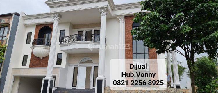 DIJUAL RUMAH SUPER MEWAH,FASILITAS LIFT ,PRIVATE POOL,LANTAI MARMER,LINGKUNGAN ASRI DAN AMAN DI CLUSTER ELITE di SUTERA ASRI ALAM SUTERA,TANGERANG. 1