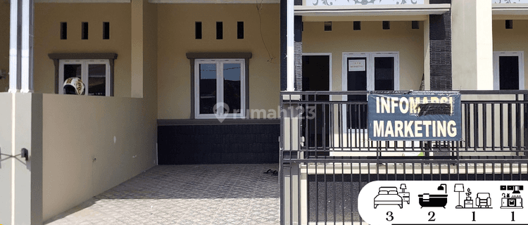 Rumah Ready Antang Depan SMA 10 Makassar type 3 kmr 1