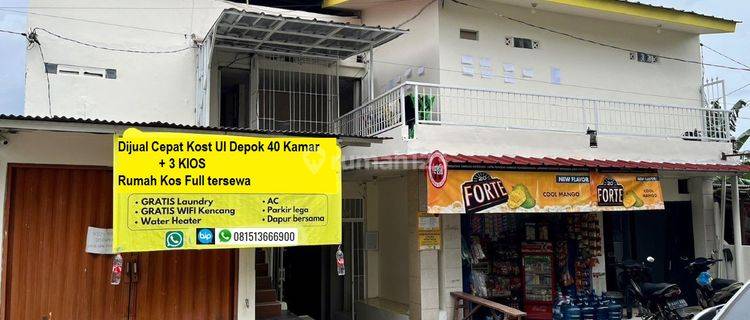 Jual Rumah Kost Ui Depok 40 Kamar Shm Kos Full Tersewa 1