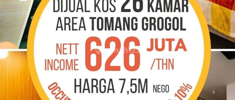 Jual Aparkos Jakarta Barat Rumah Kos 28 Kamar Dekat Sumber Waras 1