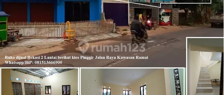 Jual Cepat Ruko 2 Lantai Baru di Bekasi SHM Pinggir Jalan Raya Depan SMA Negeri 1