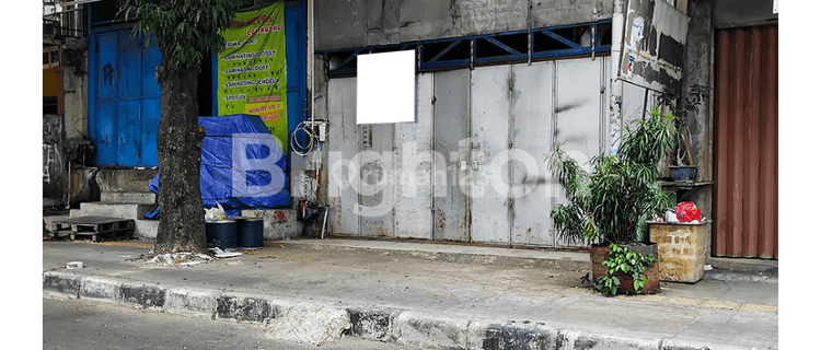 TOKO TEMPAT USAHA PINGGIR JALAN DI GROGOL ROW 10 BANYAK TRAFFIC KENDARAAN DAN PEDESTRIAN 1