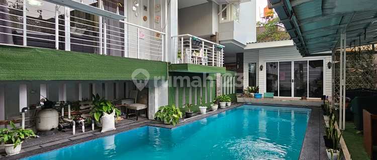 Rumah modern private pool dlm twn hse siap huni dcilandak ragunan 1
