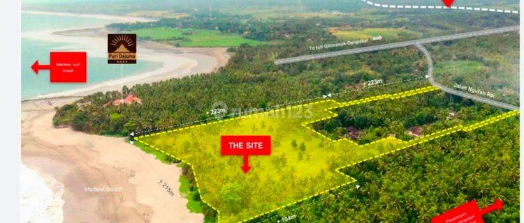 Beachfront land at Medewi Beach Jembrana 1