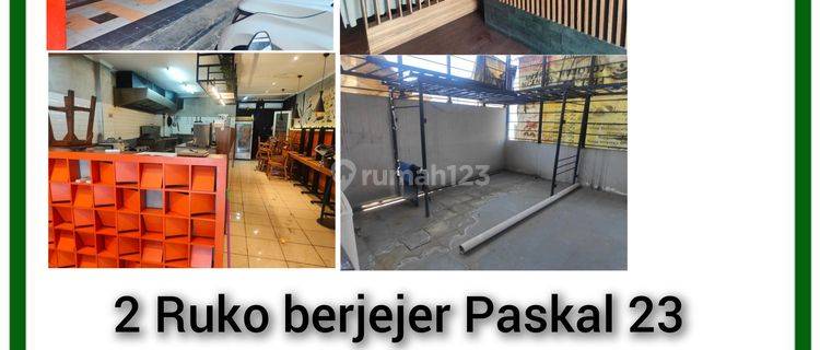 2 Ruko berjejer Paskal 23 strategis depan Mall 1
