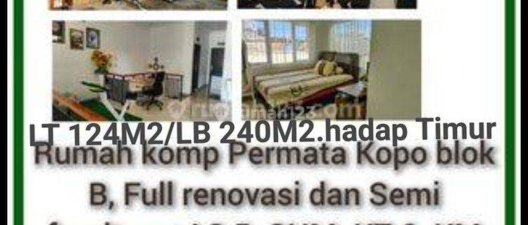 Rumah baru renovasi komp Permata Kopo cluster blok B Bandung.  1