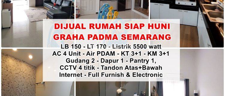 Dijual Istimewa Siap Huni Graha Padma Semarang Full Furnish  1