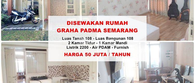 Disewakan Rumah Graha Padma Non Furnish Semarang Siap Huni 1