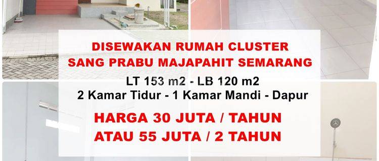 Disewakan Rumah Cluster Dekat Jalan Raya Majapahit Semarang Timur 1