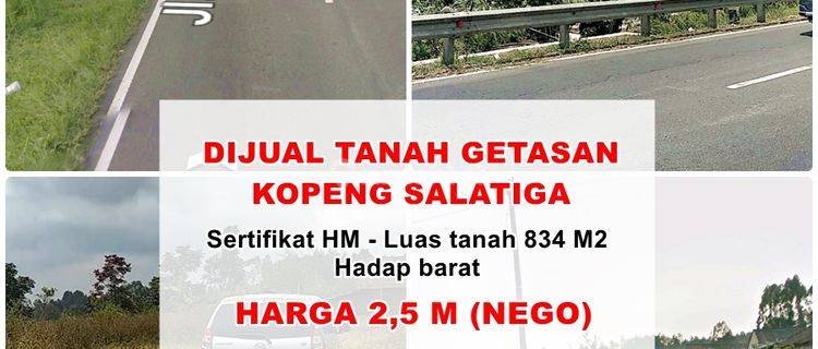 Dijual Tanah Pinggir Jalan Raya Getasan Kopeng Salatiga 1