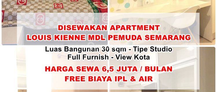 Disewakan Apartment Full Furnish Tengah Kota Semarang 1