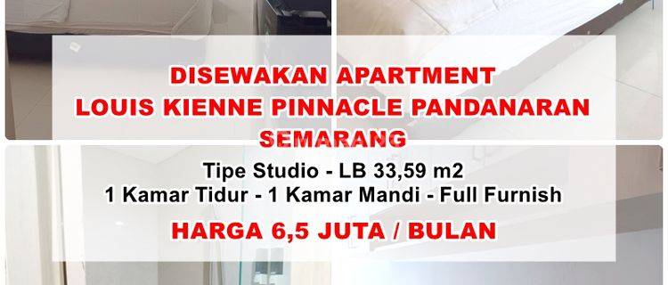 Disewakan Apartment Louis Kienne Pinnacle Pandanaran Semarang 1