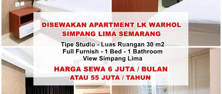 Disewakan Apartment Louis Kienne Warhol Simpang Lima Semarang 1