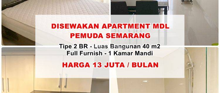 Disewakan Apartment 2 BR Full Furnish Mdl Pemuda Semarang 1