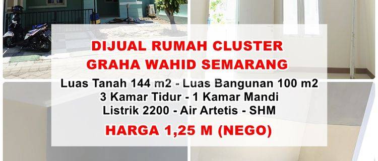 Dijual Rumah Cluster Graha Wahid Tembalang Semarang 1