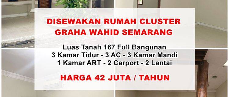 Disewakan Rumah Cluster Graha Wahid Semarang  1