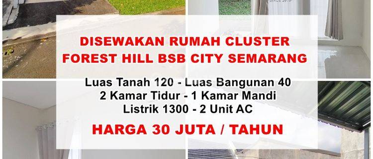 Disewakan Rumah Cluster Bsb City Semarang 1