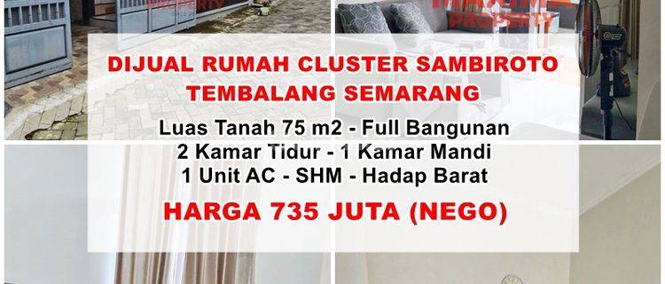 Dijual Rumah Cluster Sambiroto Dekat Unimus Semarang 1