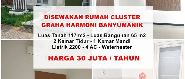 Disewakan Rumah Cluster Graha Harmoni Banyumanik Semarang 1