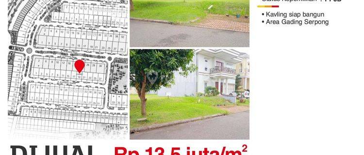 Dijual Tanah Siap Bangun The Aristoteles Scientia Gading Serpong Tangerang  1