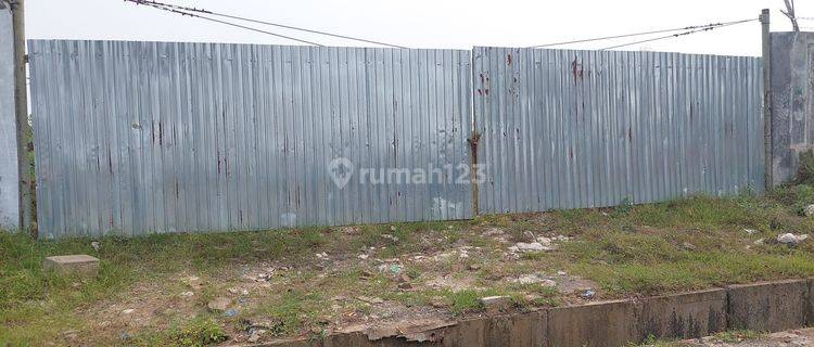 Tanah persegi/kotak, tinggi 1m diatas jalan, zona Industry, siap bangun 1