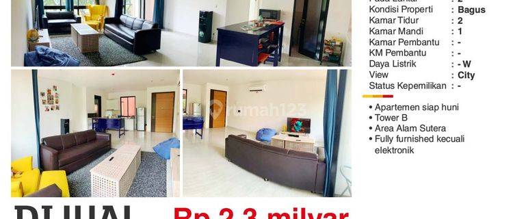 Hot Listing Dijual 2BR Apartemen Lloyd Alam Sutera Siap Huni 1