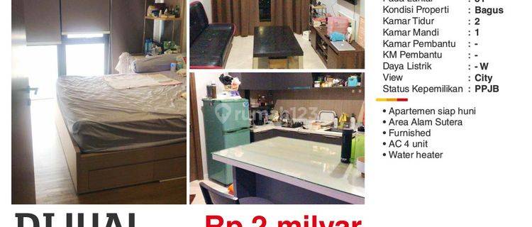 Hot Listing Dijual Apartement 2BR Yukata Suites Alam Sutera Apartemen Siap Huni 1