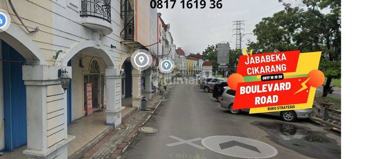 Lokasi Jalan Raya Ruko 2 Lantai Cikarang Jababeka Metro Boulevard 1