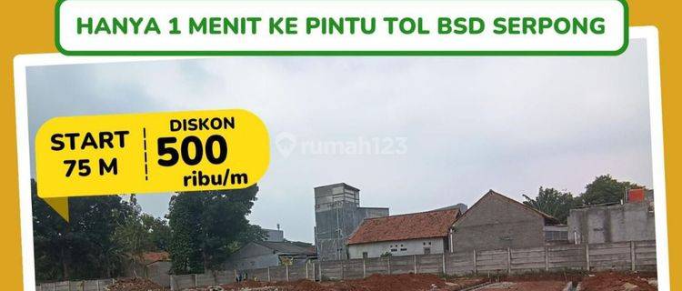 Dijual Tanah Kavling Murah Dan Bebas Banjir Dekat Tol Bsd Serpong 1